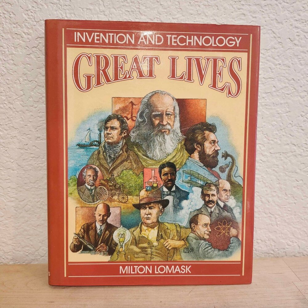 Vintage 1991 FE Invention and Technology Great Lives Hardcover Educational Book